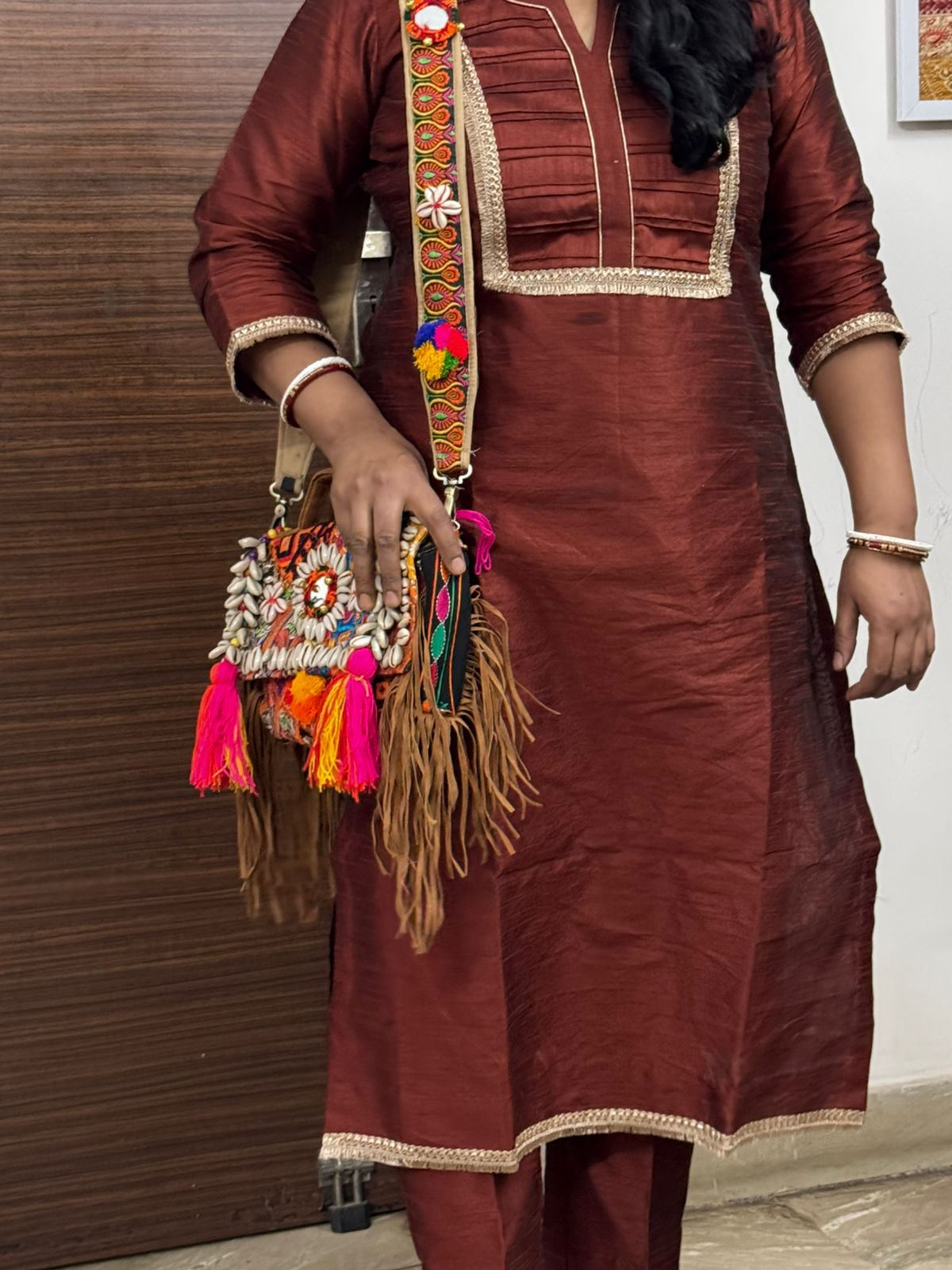 Banjara fringe sling bags